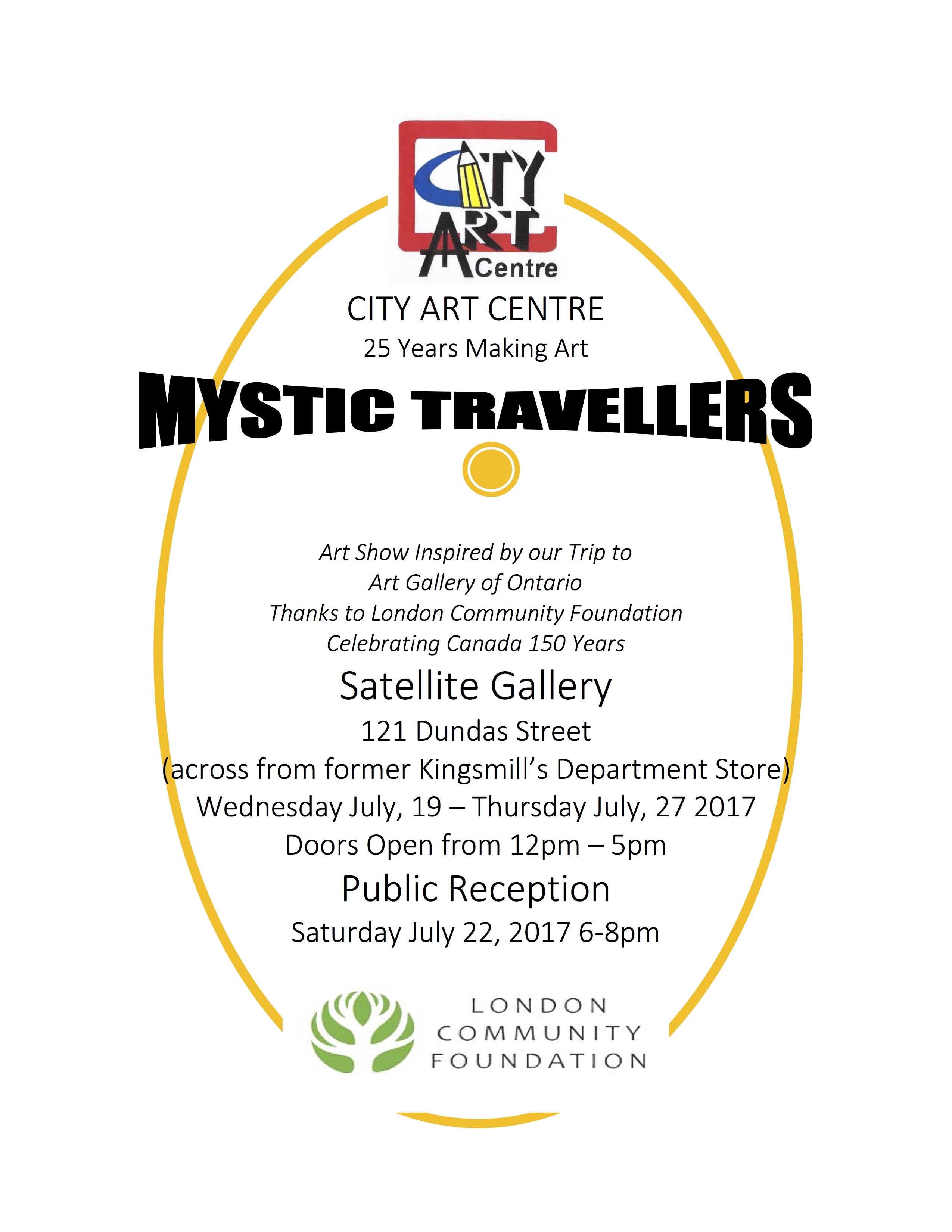 CITY ART CENTRE - poster - sattellite12