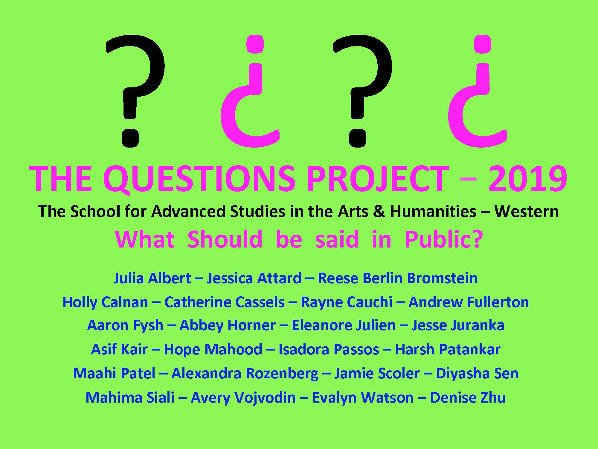 Questions 2019 - Image